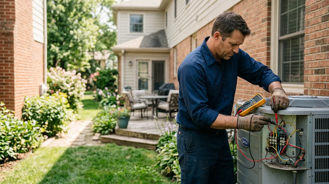 HVAC technician working near Mount Nebo, WV